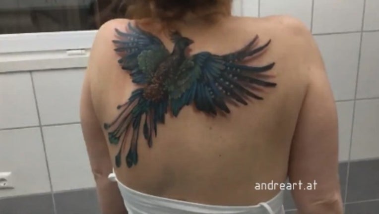 side neck tattoo phoenix｜TikTok Search